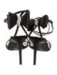 Giuseppe Zanotti Satin Bow Accents Sandals