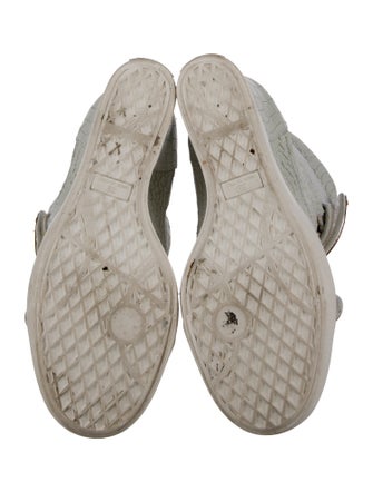 Giuseppe Zanotti Leather Printed Wedge Sneakers