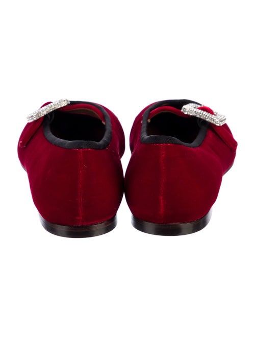 Giuseppe Zanotti Velvet Crystal Embellishments Loafers