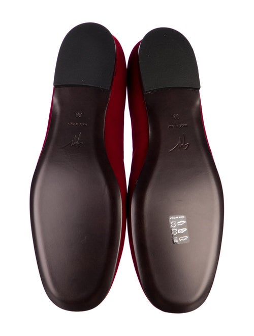 Giuseppe Zanotti Velvet Crystal Embellishments Loafers