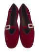 Giuseppe Zanotti Velvet Crystal Embellishments Loafers