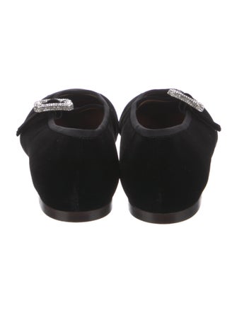 Giuseppe Zanotti Velvet Embroidered Accent