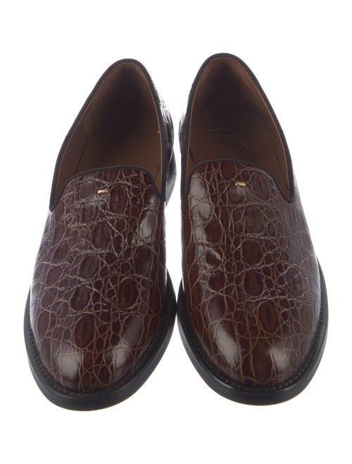 Giuseppe Zanotti Snakeskin Loafers