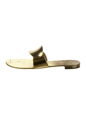 Giuseppe Zanotti Leather Slides