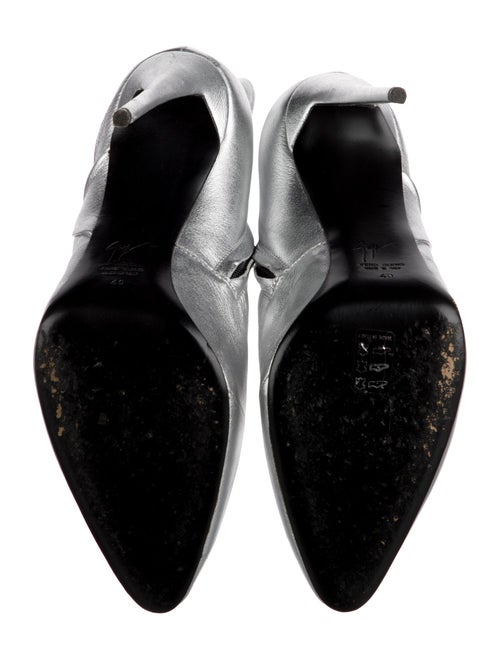 Giuseppe Zanotti Leather Pleated Accents Boots