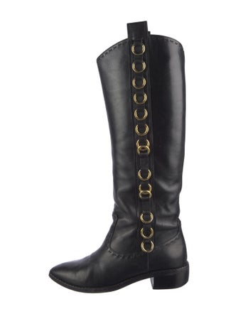 Giuseppe Zanotti Leather Riding Boots