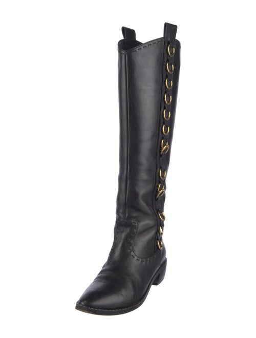 Giuseppe Zanotti Leather Riding Boots