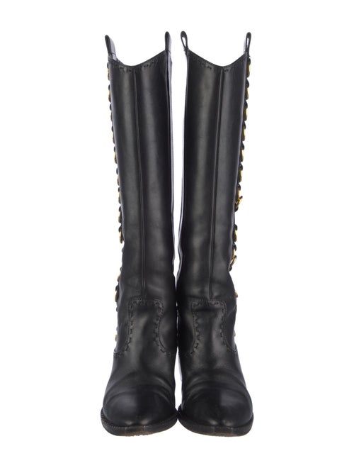Giuseppe Zanotti Leather Riding Boots