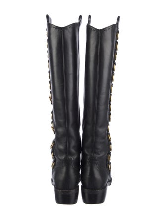 Giuseppe Zanotti Leather Riding Boots