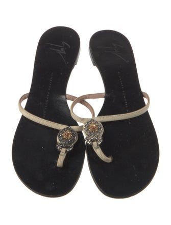 Giuseppe Zanotti Leather Slides