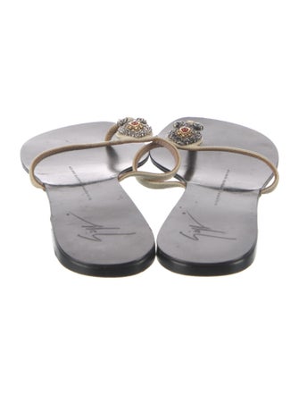 Giuseppe Zanotti Leather Slides