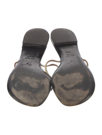 Giuseppe Zanotti Leather Slides