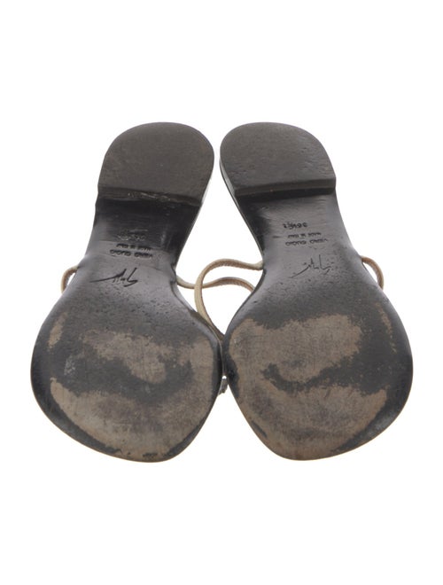 Giuseppe Zanotti Leather Slides