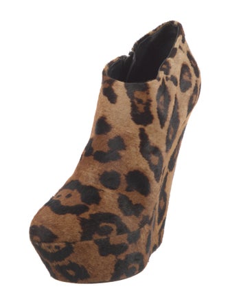 Giuseppe Zanotti Ponyhair Animal Print Boots
