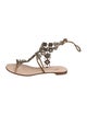 Giuseppe Zanotti Leather Chain-Link Accents Gladiator Sandals