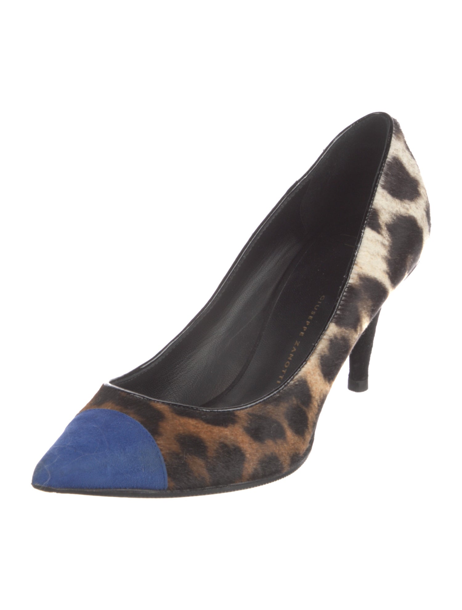 Giuseppe Zanotti Ponyhair Animal Print Pumps