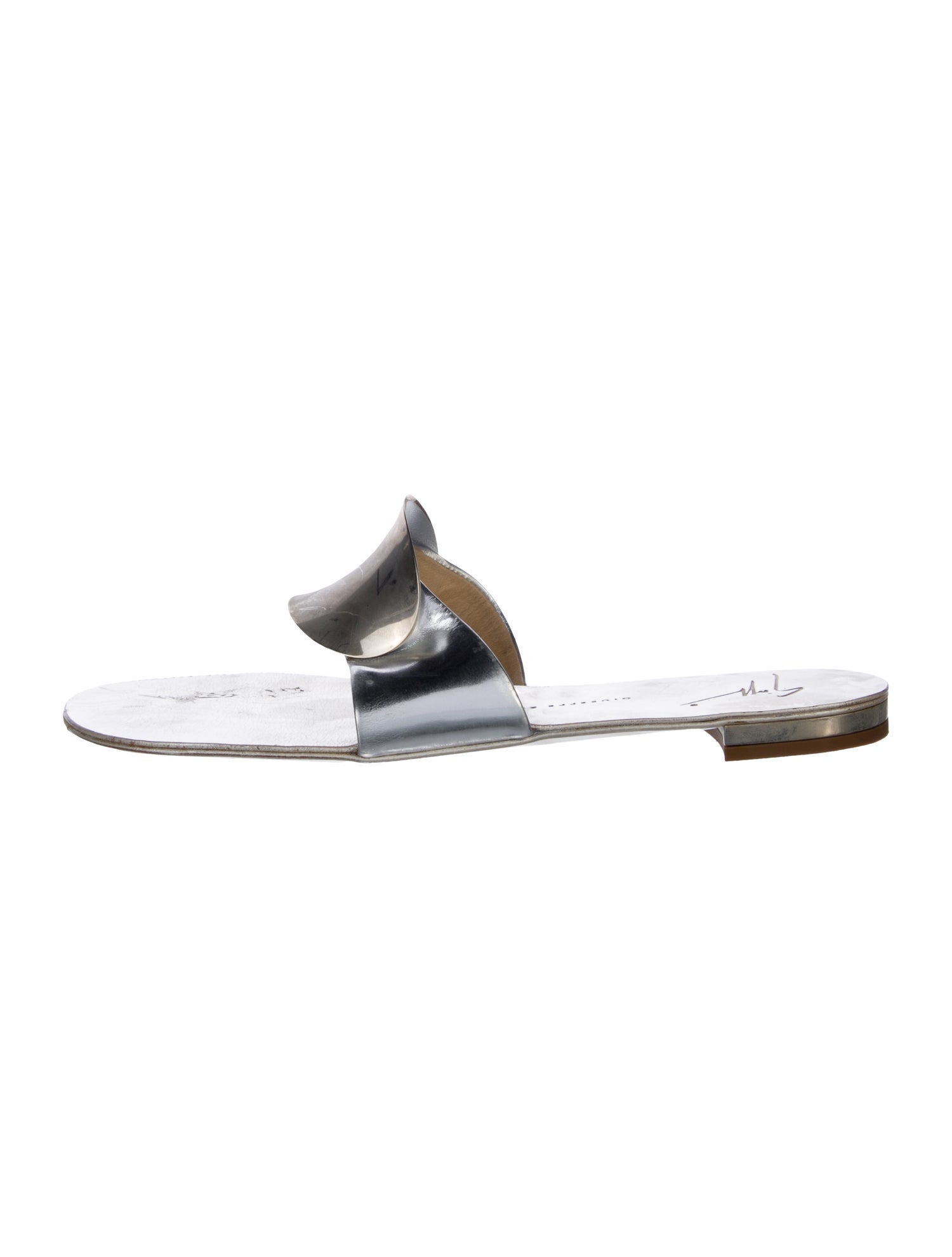 Giuseppe Zanotti Leather Slides