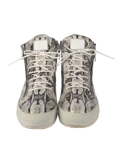 Giuseppe Zanotti Embossed Leather Printed Sneakers