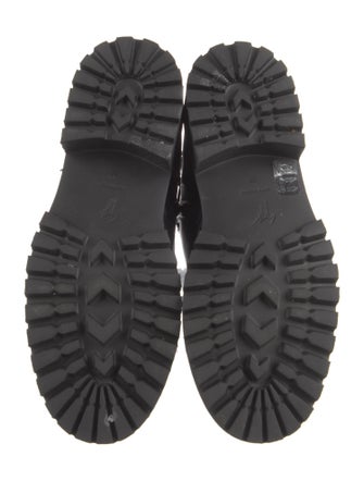 Giuseppe Zanotti Leather Chain-Link Accents Combat Boots