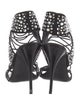 Giuseppe Zanotti Leather Crystal Embellishments Gladiator Sandals