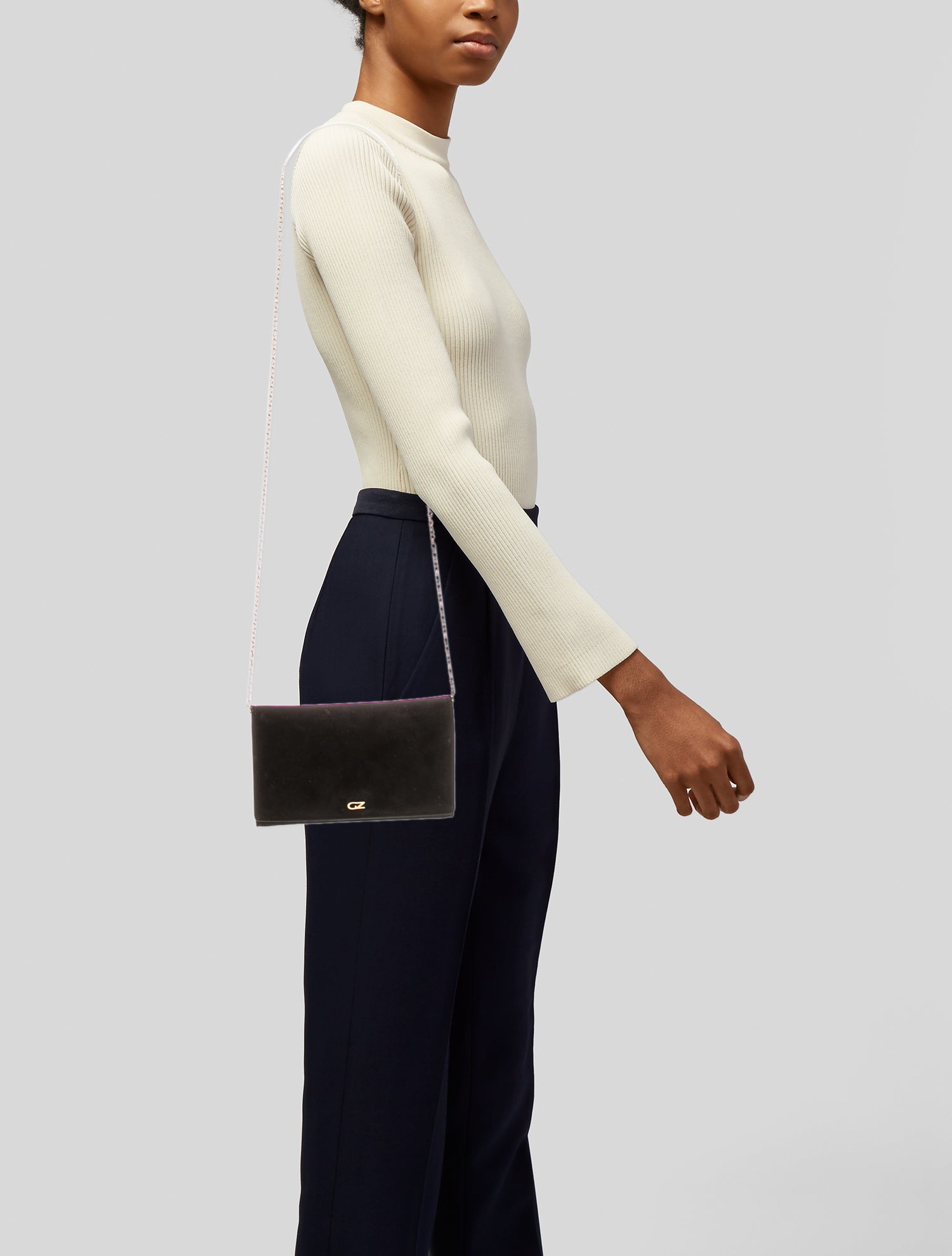 Giuseppe Zanotti Suede Shoulder Bag