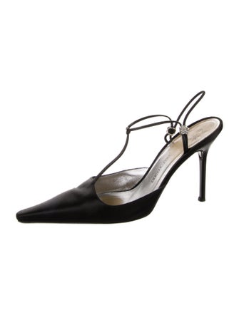 Giuseppe Zanotti Leather T-Strap Pumps