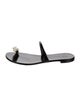 Giuseppe Zanotti Patent Leather Crystal Embellishments Slides