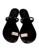 Giuseppe Zanotti Patent Leather Crystal Embellishments Slides