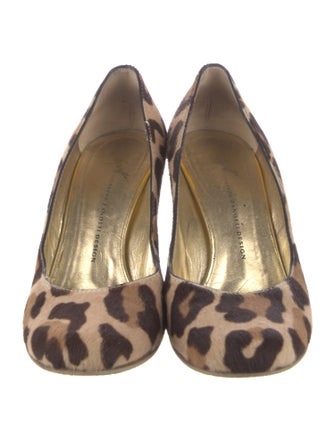 Giuseppe Zanotti Ponyhair Animal Print Pumps