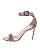 Giuseppe Zanotti Snakeskin Animal Print Sandals