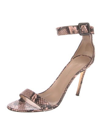 Giuseppe Zanotti Snakeskin Animal Print Sandals