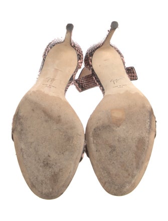 Giuseppe Zanotti Snakeskin Animal Print Sandals