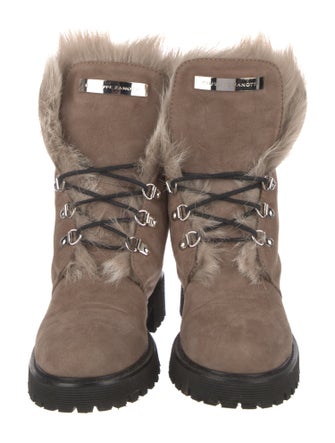 Giuseppe Zanotti Suede Lace-Up Boots