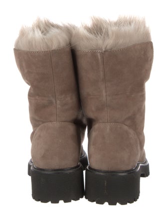 Giuseppe Zanotti Suede Lace-Up Boots