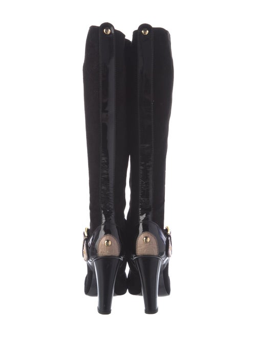 Giuseppe Zanotti Suede Leather Trim Embellishment Boots