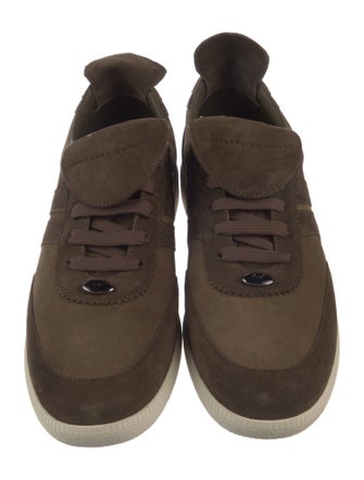 Giuseppe Zanotti Suede Colorblock Pattern Sneakers