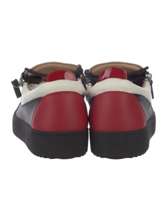 Giuseppe Zanotti Leather Colorblock Pattern Sneakers