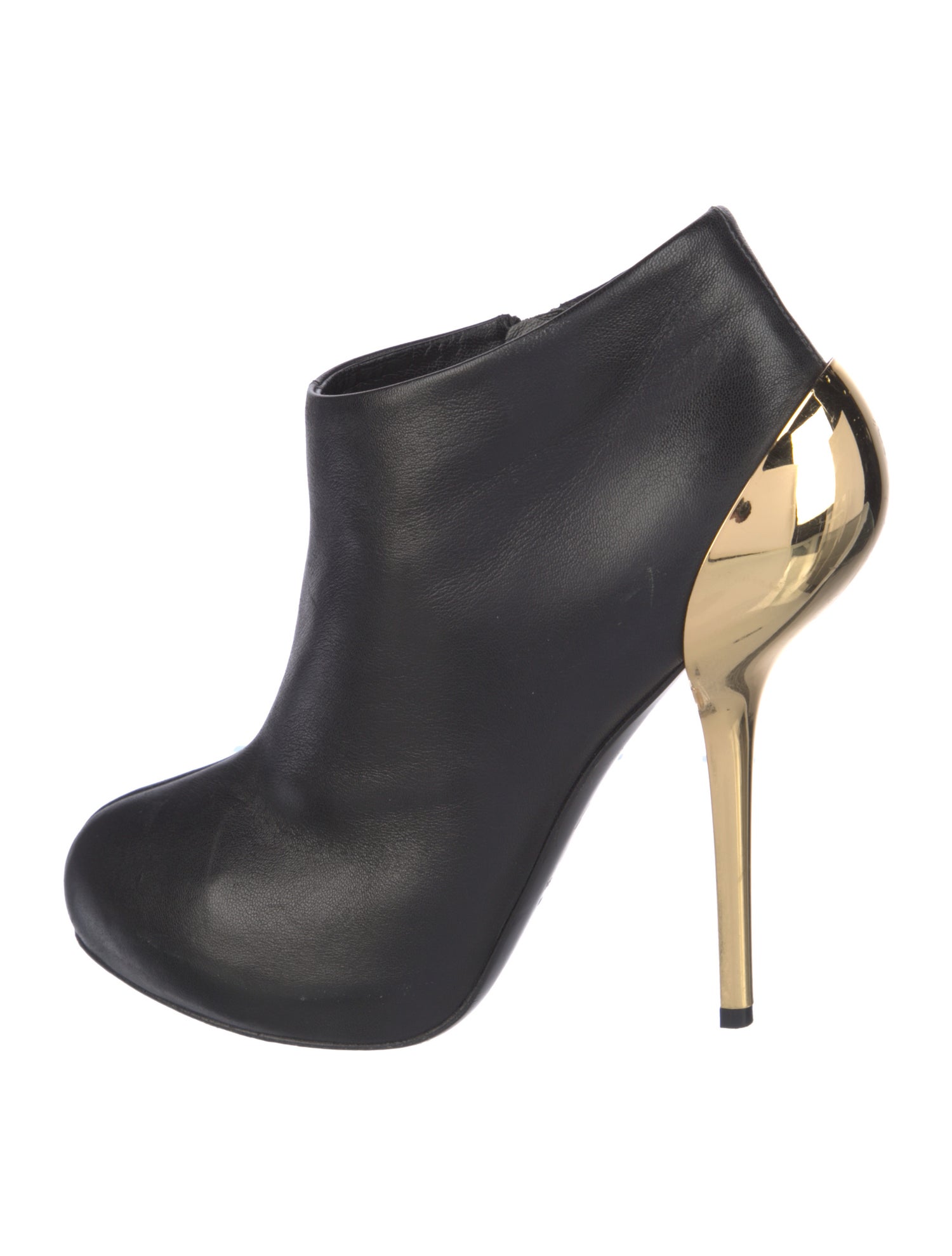 Giuseppe Zanotti Leather Colorblock Pattern Boots