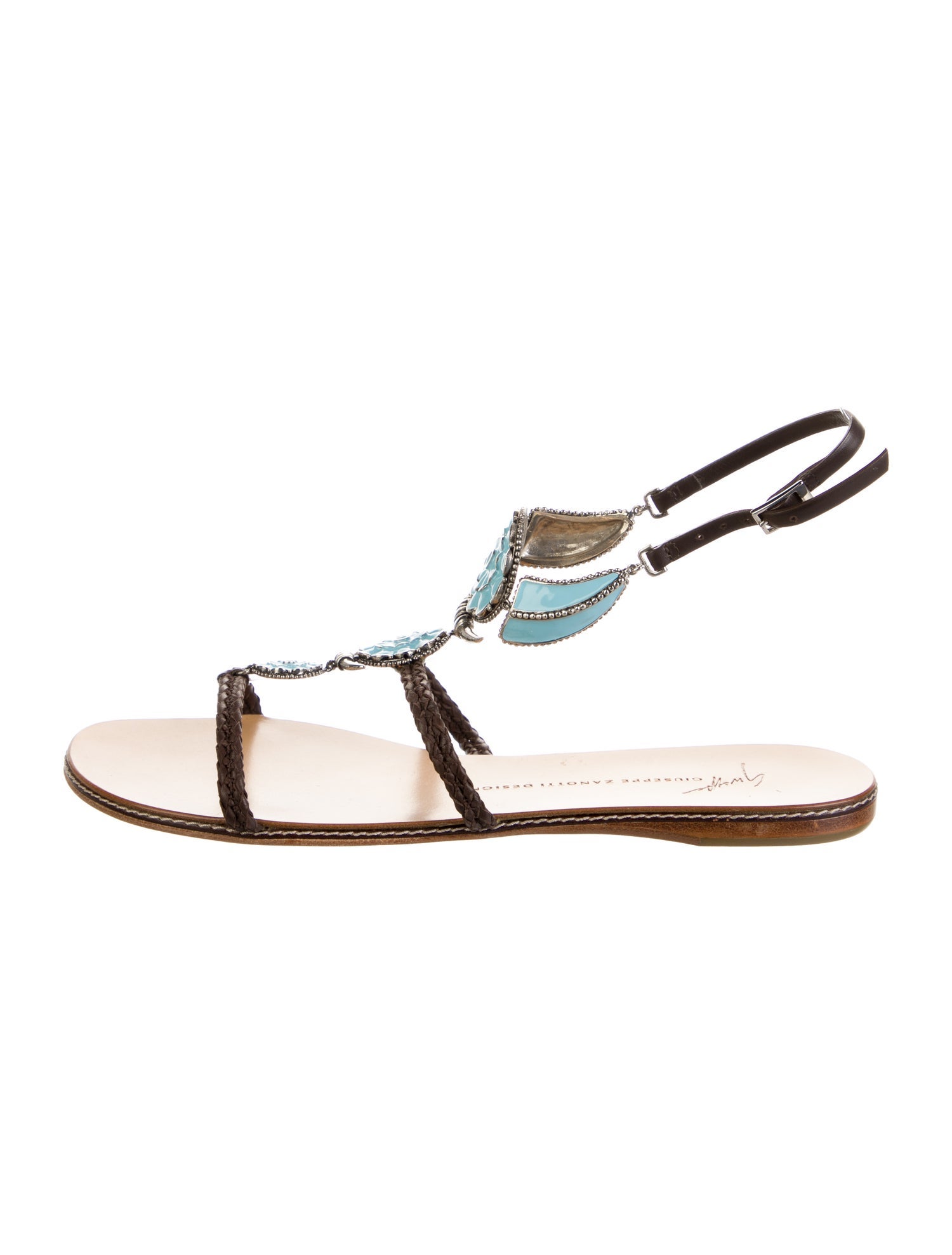 Giuseppe Zanotti Leather Gladiator Sandals