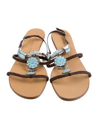 Giuseppe Zanotti Leather Gladiator Sandals