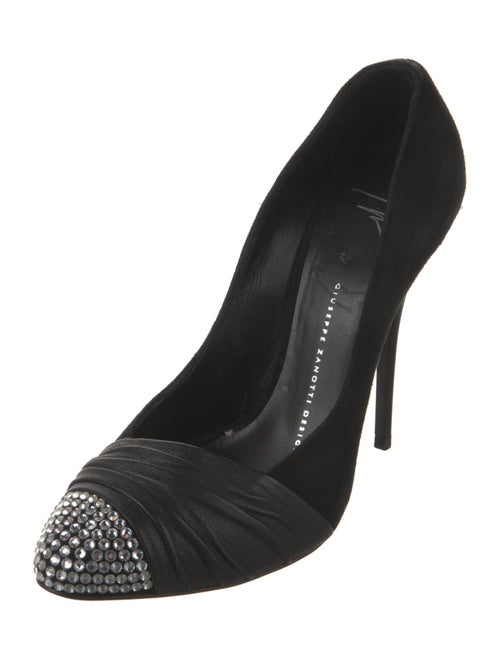 Giuseppe Zanotti Suede Crystal Embellishments Pumps