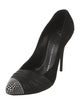 Giuseppe Zanotti Suede Crystal Embellishments Pumps