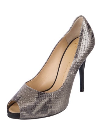 Giuseppe Zanotti Leather Animal Print Pumps
