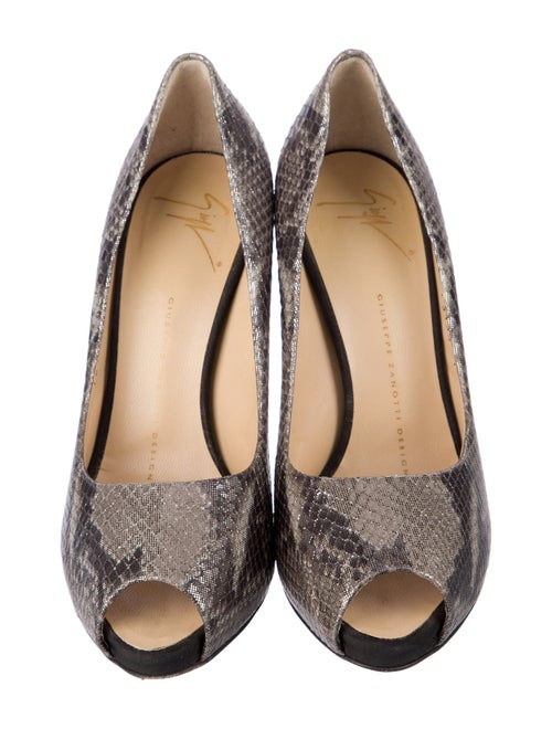 Giuseppe Zanotti Leather Animal Print Pumps