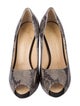 Giuseppe Zanotti Leather Animal Print Pumps