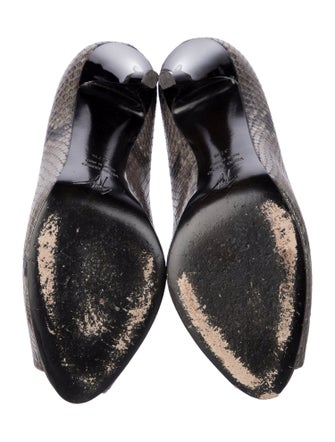 Giuseppe Zanotti Leather Animal Print Pumps