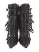 Giuseppe Zanotti Leather Studded Accents Lace-Up Boots