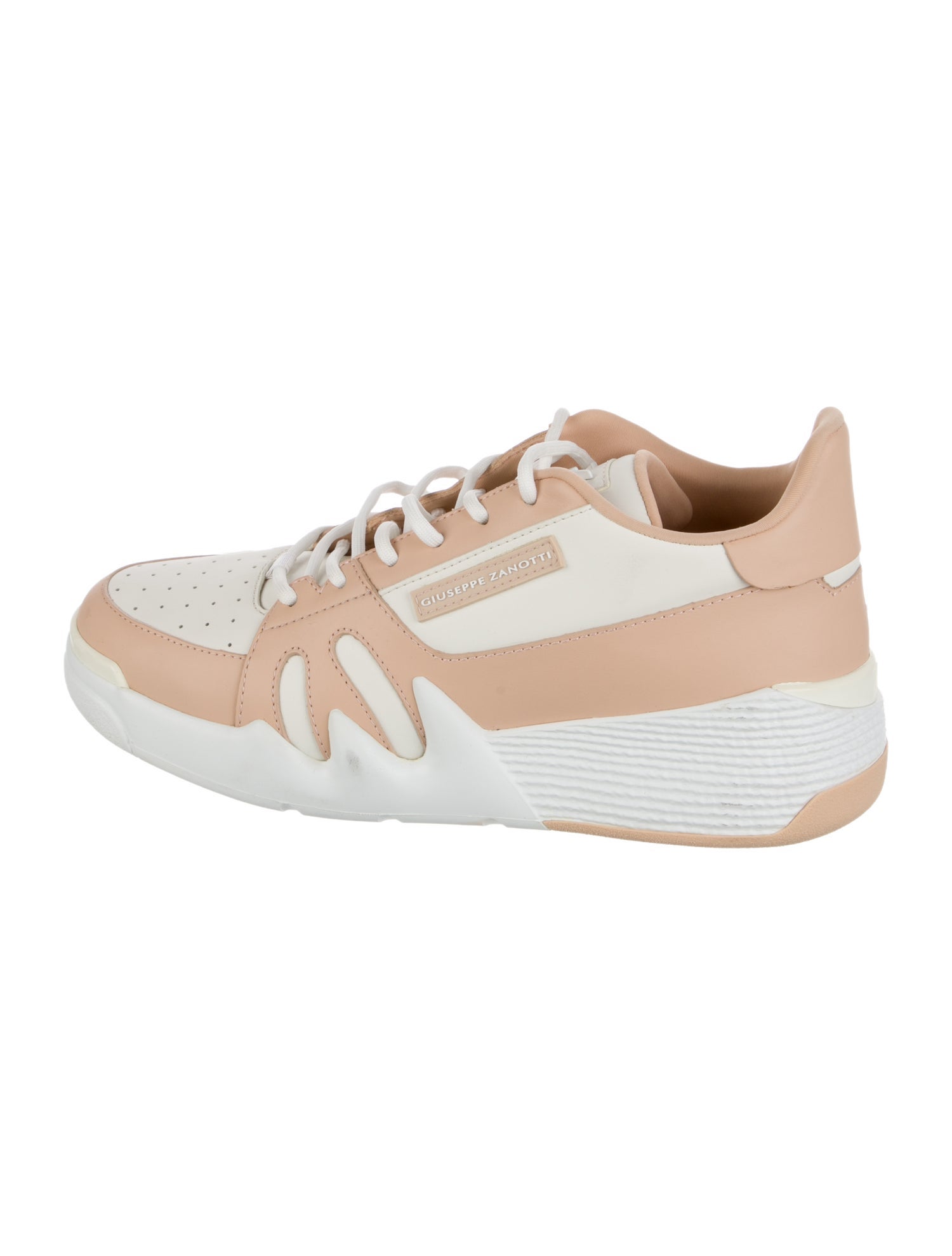 Giuseppe Zanotti Leather Colorblock Pattern Sneakers