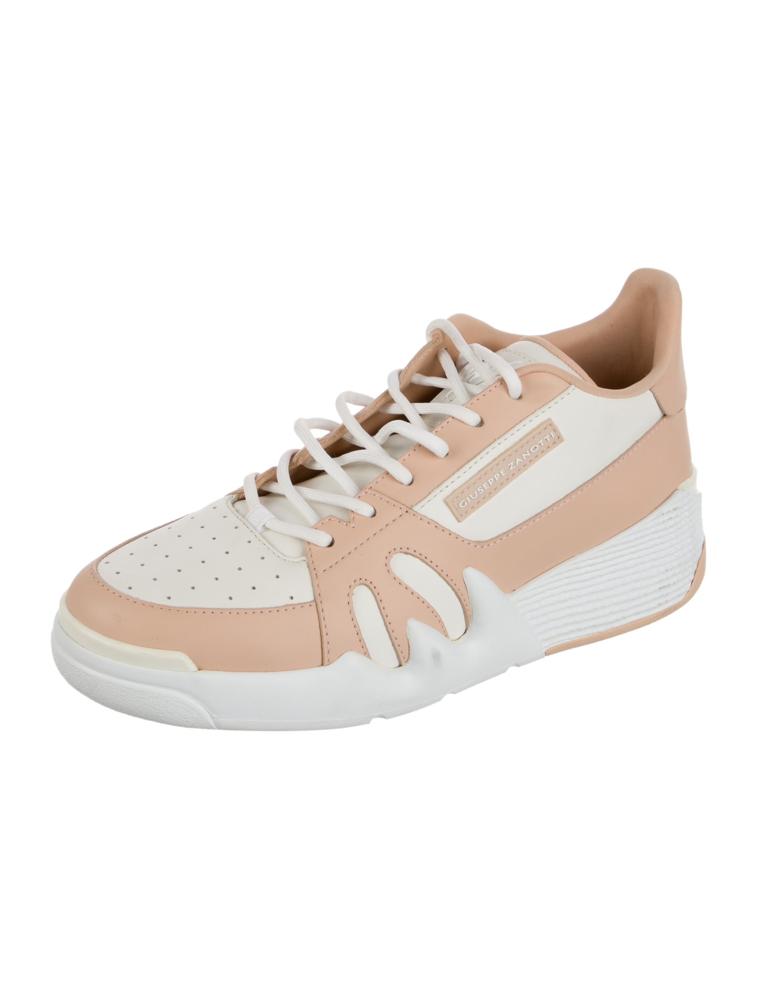 Giuseppe Zanotti Leather Colorblock Pattern Sneakers