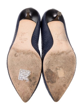 Giuseppe Zanotti Leather Animal Print Pumps